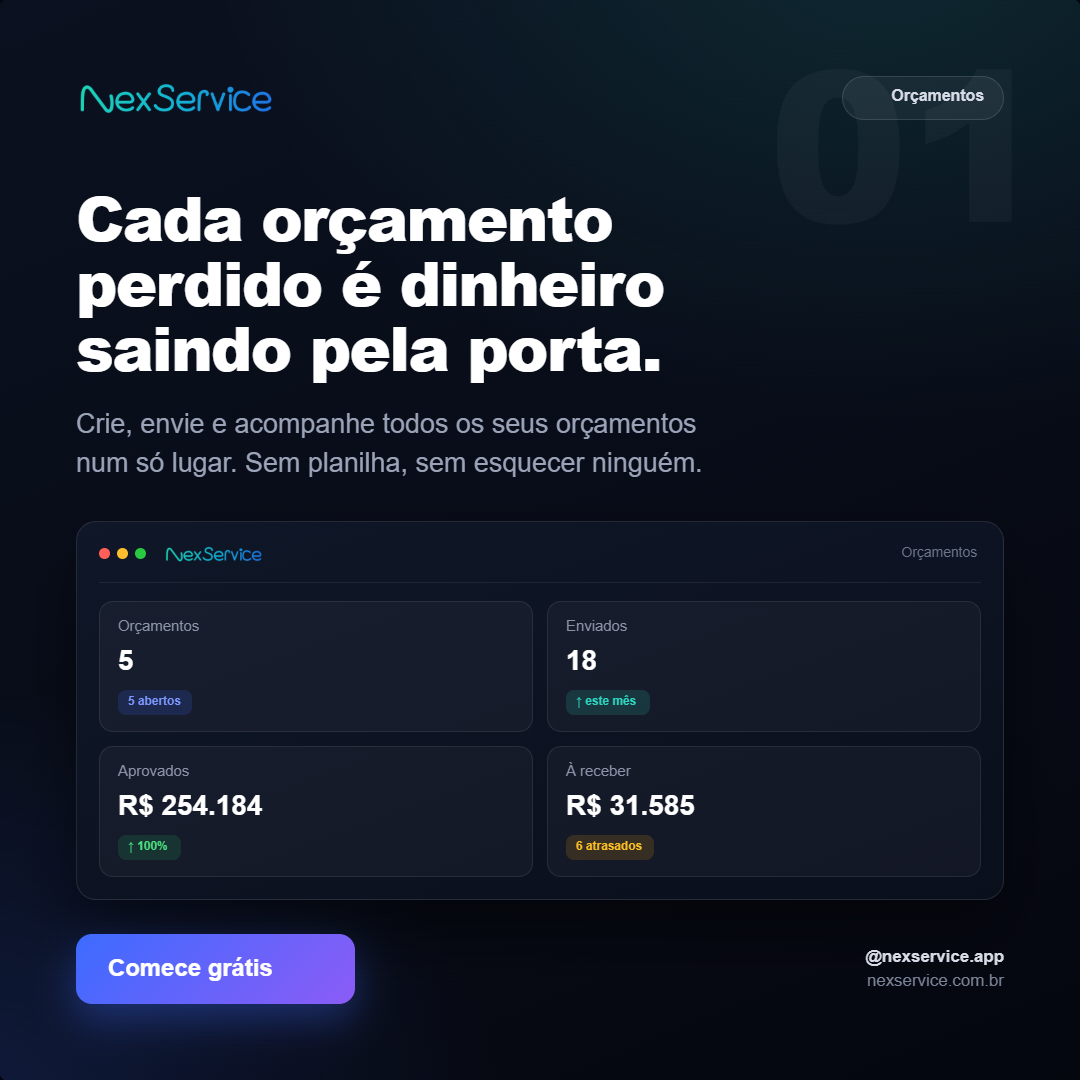 Orçamentos profissionais